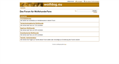Desktop Screenshot of forum.wolfdog.eu