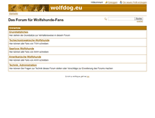 Tablet Screenshot of forum.wolfdog.eu